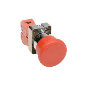 GS-109   STAND ALONE 22MM Red twist to release emergency stop button with (2) normally closed contacts