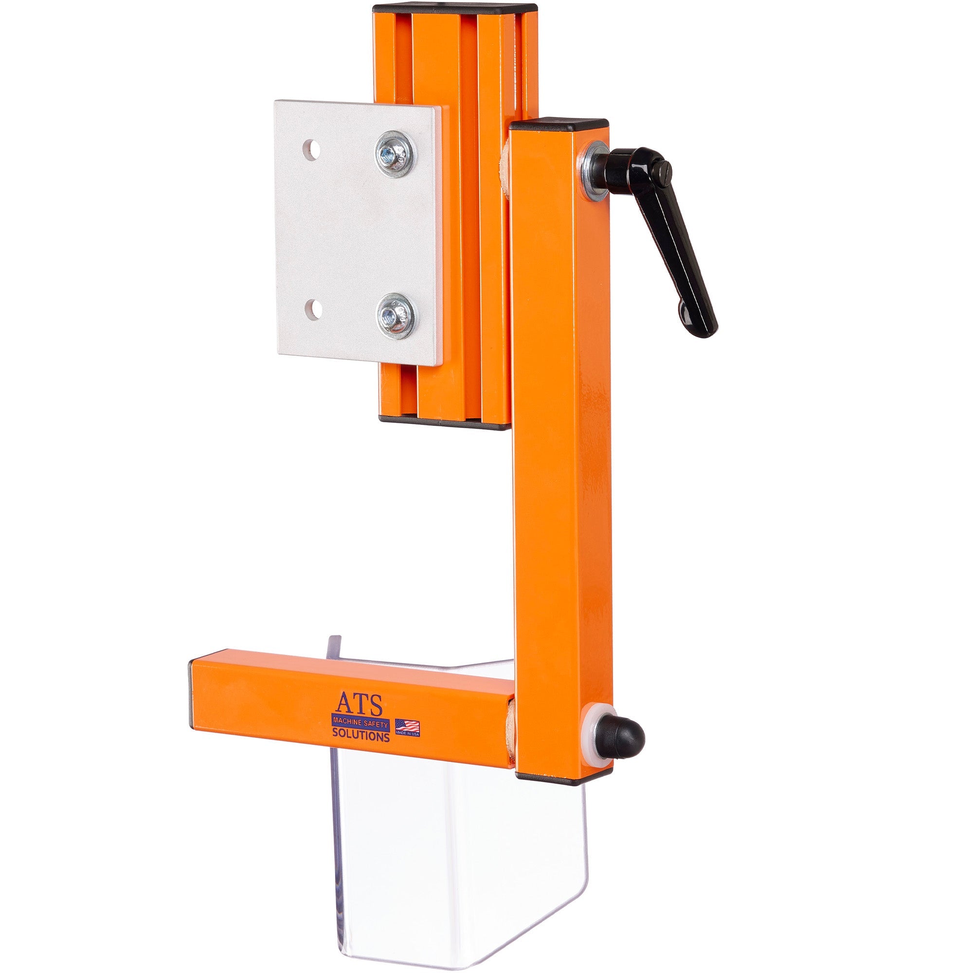 VB-ES0 vertical band saw guard — right front product view